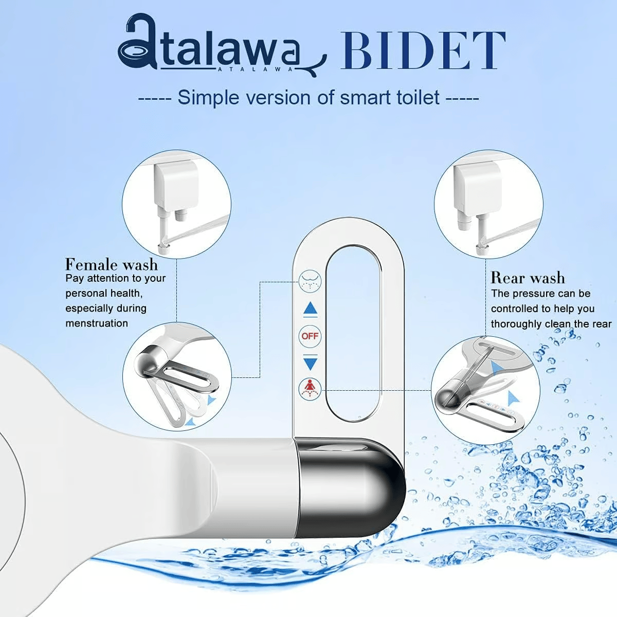 Smart Toilet Flusher Hot And Cold Temperatures Can Be Adjusted Freely 10065827823918-1