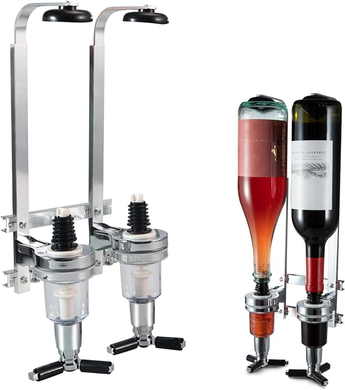 Wall Mounted Liquor Dispenser For Home Bar Alcohol Beverage Station 9864402600238-1