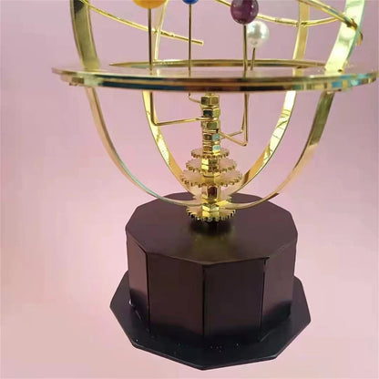 Solar System Model - Retro Planet Metal Model Kit, Science Art Decoration Indoor Table Ornament