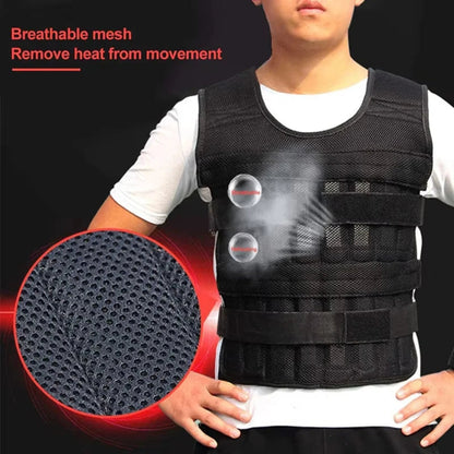 Exercise Weight Vest - 20Kg Adjustable Exercise Loading Weight Vest for Fitness Training