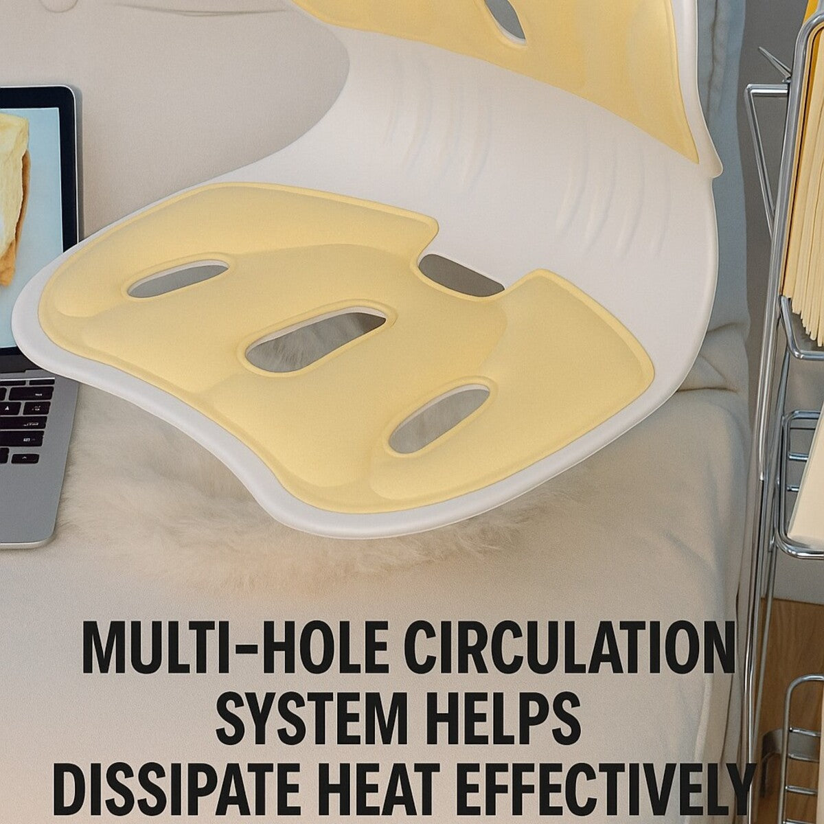 Ergonomic Lumbar Support Cushion – Posture Correcting Backrest Pillow for Adults' Office Chairs & Home Seating