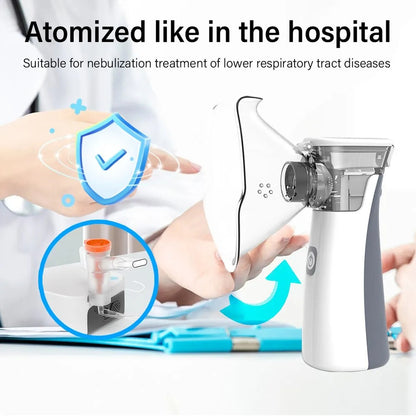 Portable Nebulizer for Deep Lung Relief and Easy Breathing Support