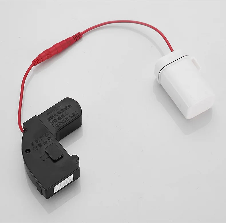 Touchless Intelligent Auto-Flush Sensor - Adjustable Automatic Motion Sensor Toilet Flush Kit Powered by Batteries