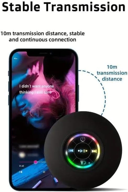 Waterproof Bluetooth Speaker With Suction Cup Delivers Clear Powerful Sound 14975580111174-1