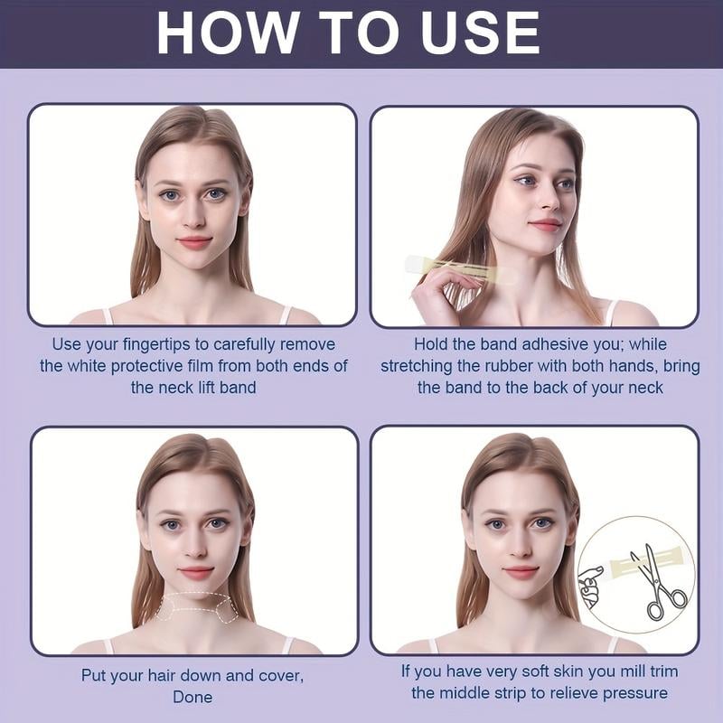Neck Lifting Tape | Instant Firming & Sculpting Effect | Invisible & Skin-Safe Adhesive 15170501607750-1