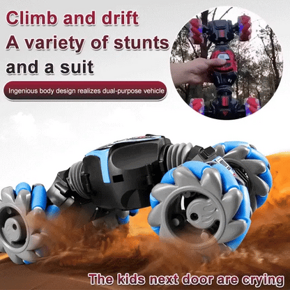 Remote Control Stunt Car 360° Spins Gesture Durable Rechargeable Toy 14899008307526-1