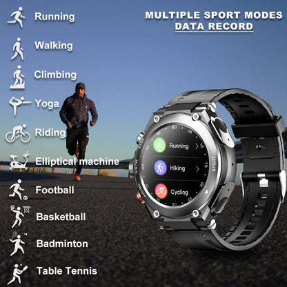 Smartwatch With Wireless Earphones Bluetooth Calls Fitness Tracker Waterproof 9827326230830-1