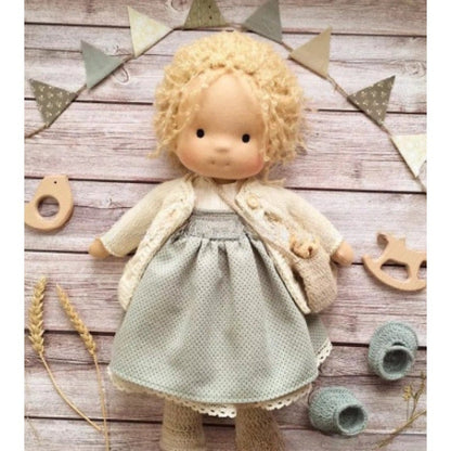 Gift for Kids-Handmade Waldorf Doll 8959340413209-1