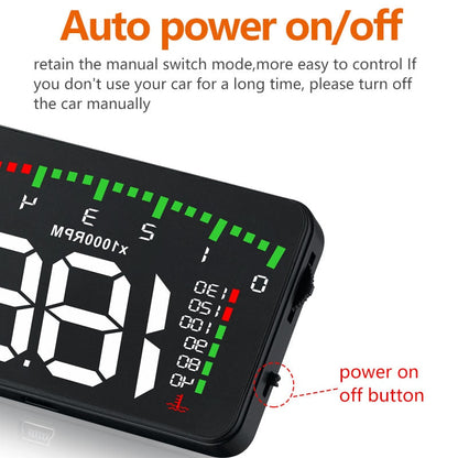 3.5 A900 HUD Head-Up Display Car-styling Hud Display Overspeed Warning Windshield Projector Alarm System Universal Auto 9020008661212-1