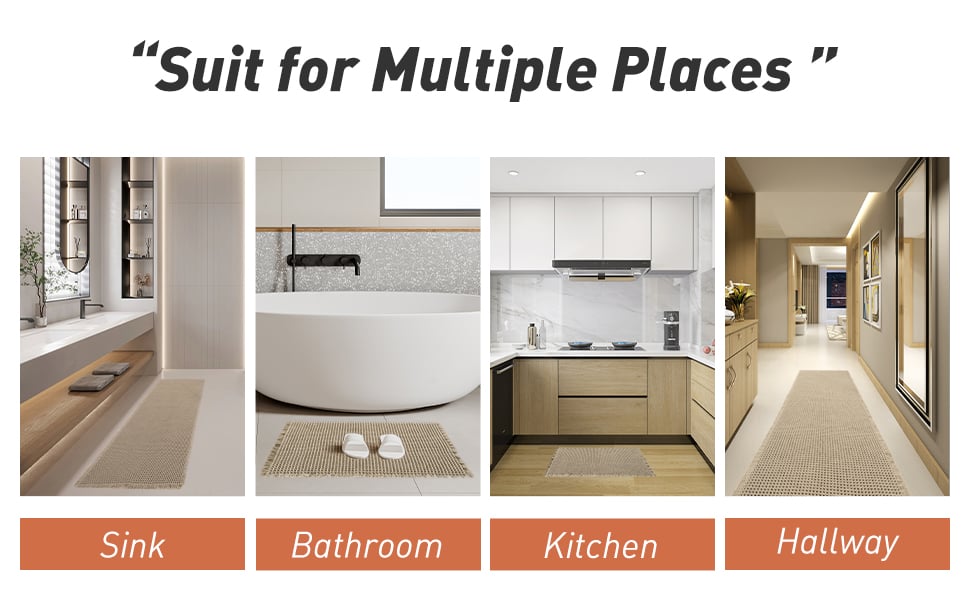 Upgraded Runner Rug Non Slip Soft Absorbent Bathroom Mat 9774297186606-1