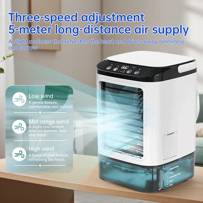 3-speed Portable Mini Air Cooler (900ML Tank) - Fan & Humidifier. For Bedroom/Office. 9020008235228-1