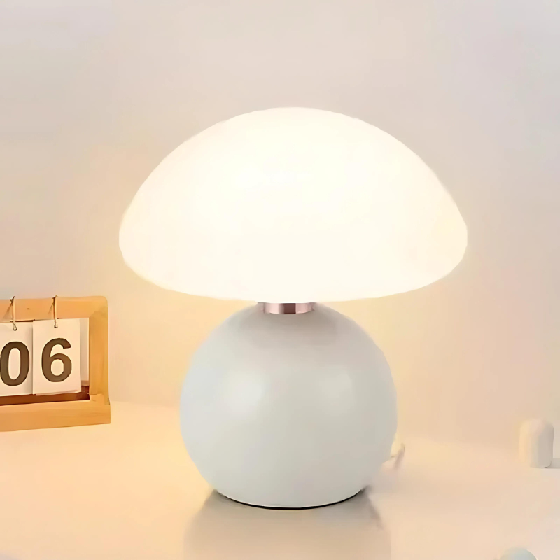 Elegant Small Table Lamp Made Of Cream-Colored Ceramic 9961768223053-1