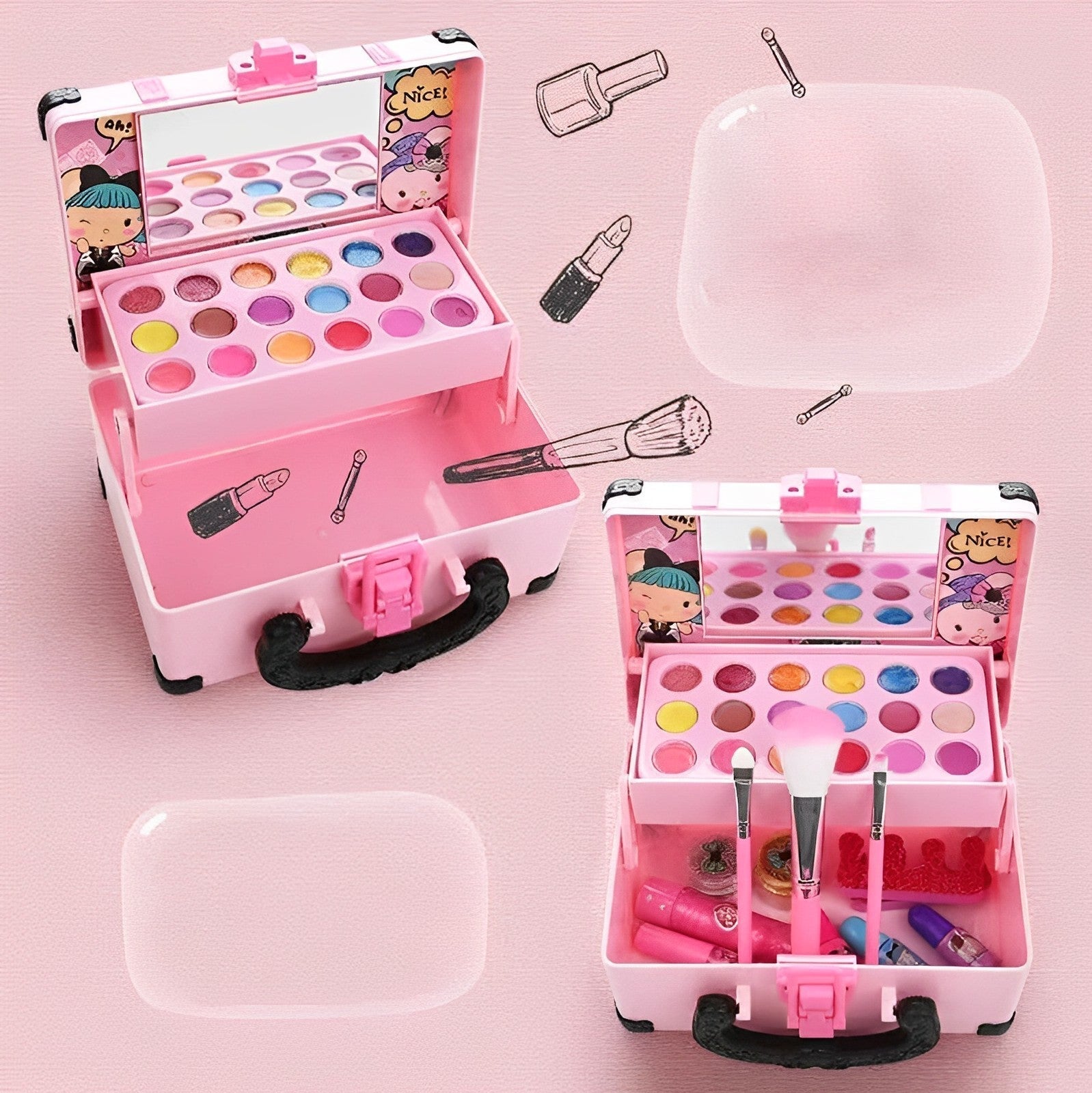 Washable Non Toxic Kids Makeup Set Fun Safe Educational Play 14906041991494-1