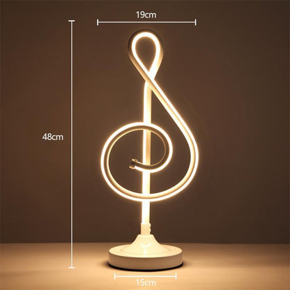 Elegant Musical Note LED Lamp For Bedroom Living Room Decoration 6852035051620-1