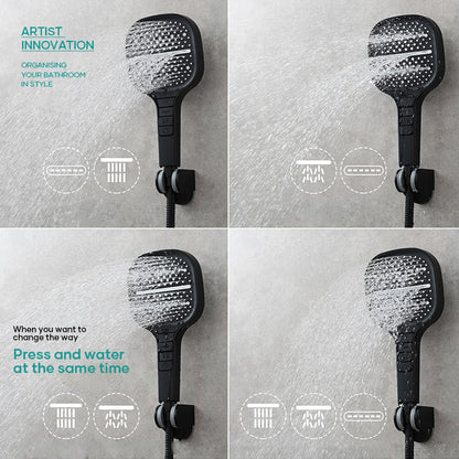 Seven Levels Shower Head Providing Adjustable Water Pressure For Relaxing Bath Experience 7192653234276-1