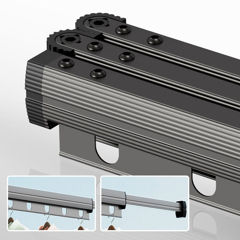 Wall-Mounted Foldable Clothes Drying Rack With Suction Cup 7252147306596-1