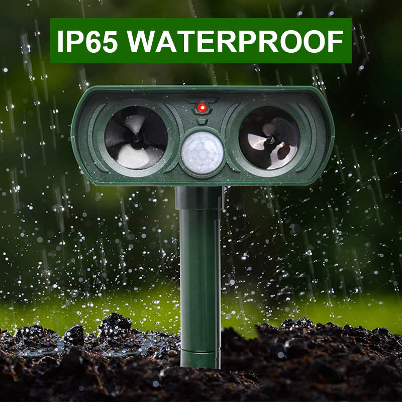 Garden Solar Ultrasonic Pest Repellent Device For Outdoor Animal Protection 6851283386468-1