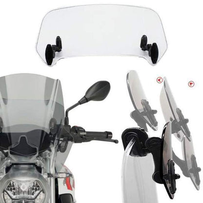 Universal Motorcycle Windshield Extension Deflector For Wind Protection And Riding Comfort 6850493775972-1