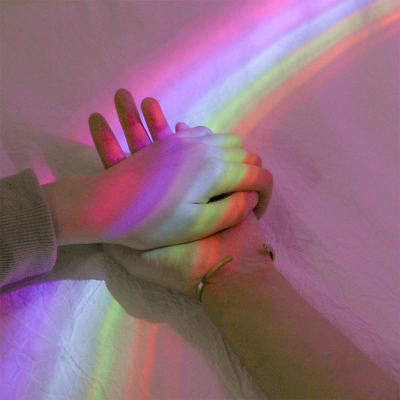 Rechargeable Shell Shaped Rainbow Projector Light For Bedroom Wall Ambience 6850623635556-1