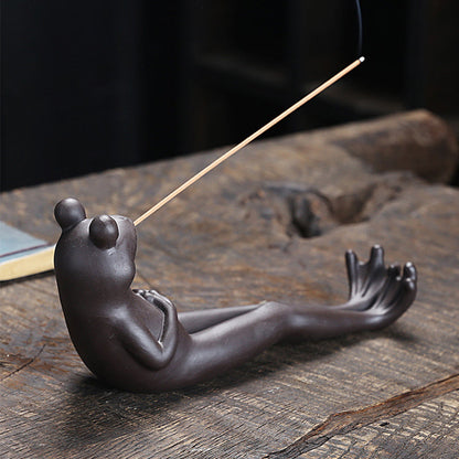 Meditate Frog Incense Stick Holder 6849885896804-1