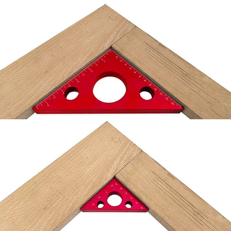 Triangle Measuring Gauging Tool Ruler For Woodworking Layout Angle Precision 6850480308324-1