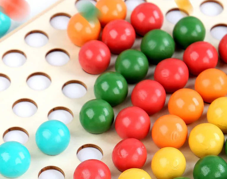 Wooden Pearls – Build and Connect with Rainbow Beads