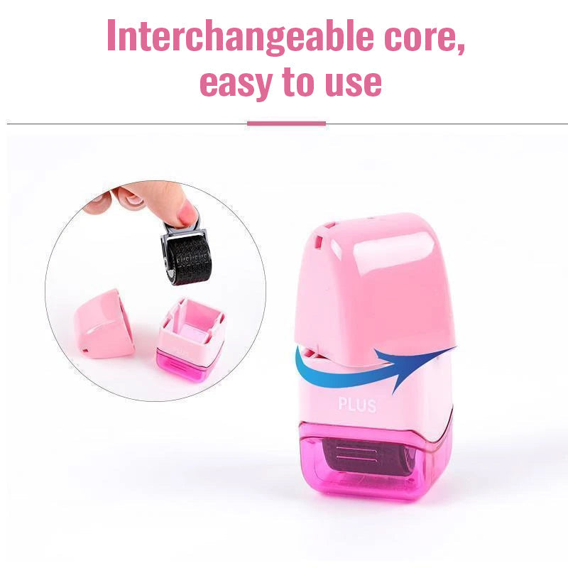 Privacy Protection Identity Guard Rolling Security Ink Stamp Roller 6851476258916-1