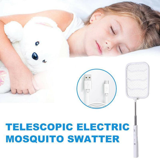 Telescopic Electric Mosquito Swatter With Rechargeable Battery And USB Charging 6851957293156-1