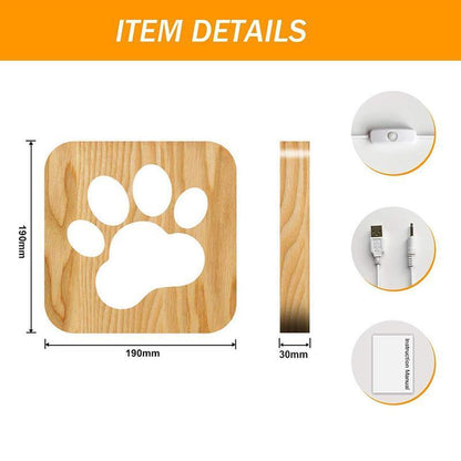 House Decor LED Wooden Lamp 6852124803172-1