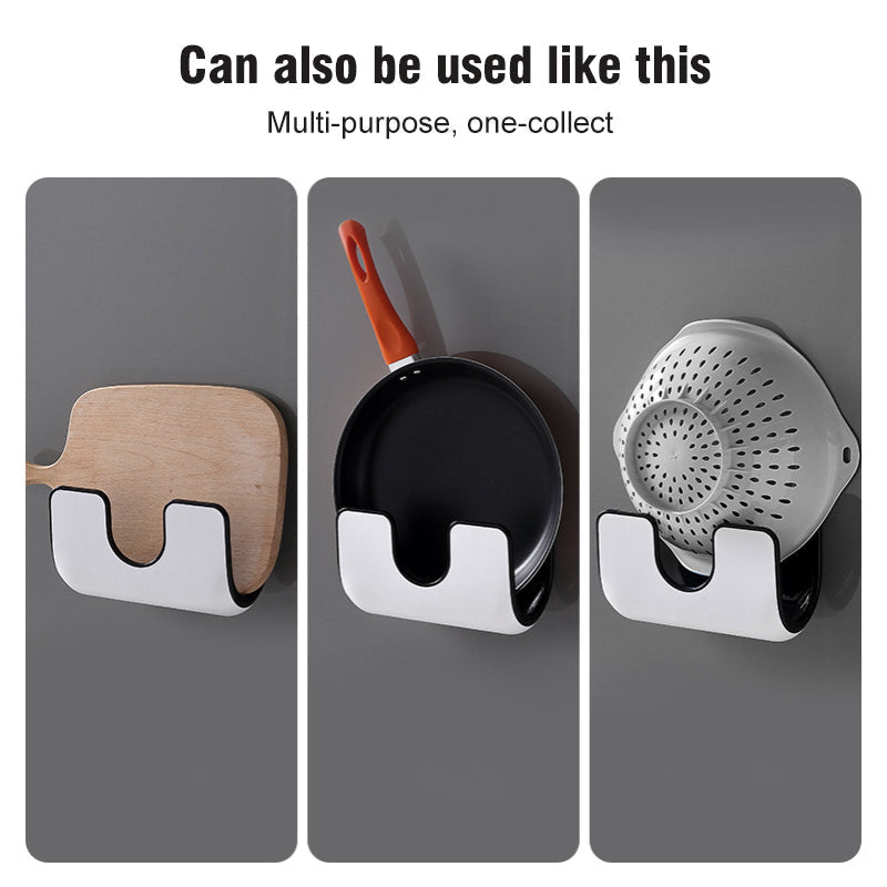 Wall Mounted Punch Pot Lid Rack For Kitchen Storage Organization 6851476914276-1