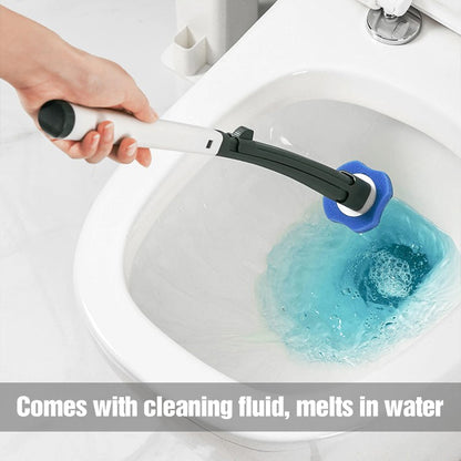 Disposable Toilet Cleaning System With Biodegradable Brush And Storage Base 6851470753892-1