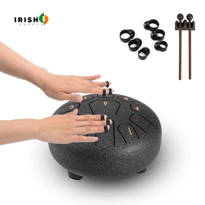 8-Tone Steel Tongue Drum for Meditation, Yoga & Relaxation 9848669110618-1