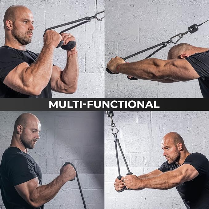 Ergonomic Handle Triceps Training Cord 9827327148334-1