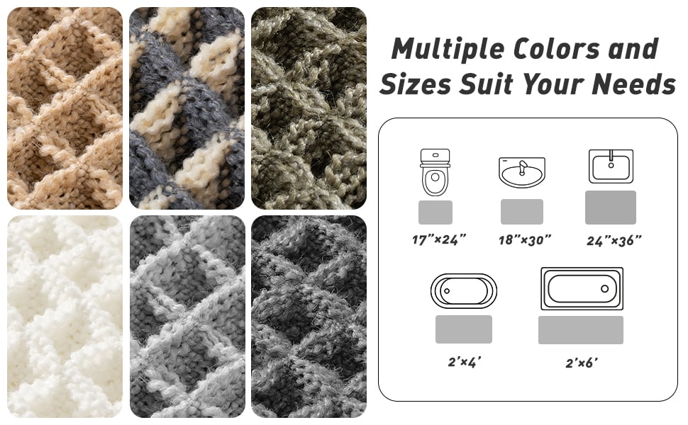 Upgraded Runner Rug Non Slip Soft Absorbent Bathroom Mat 9774297186606-1