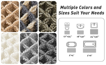 Upgraded Runner Rug Non Slip Soft Absorbent Bathroom Mat 9774297186606-1