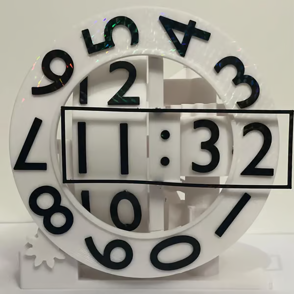 Artistic Flip Clock with Modern Design for Contemporary Spaces 15101086007622-1