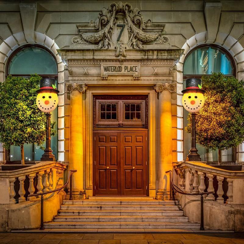 Snowman Porch Light Cover Decoration For Outdoor Holiday Atmosphere 8843735695641-1