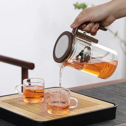 Durable Glass Teapot With Infuser For Tea Brewing 11588921131276-1