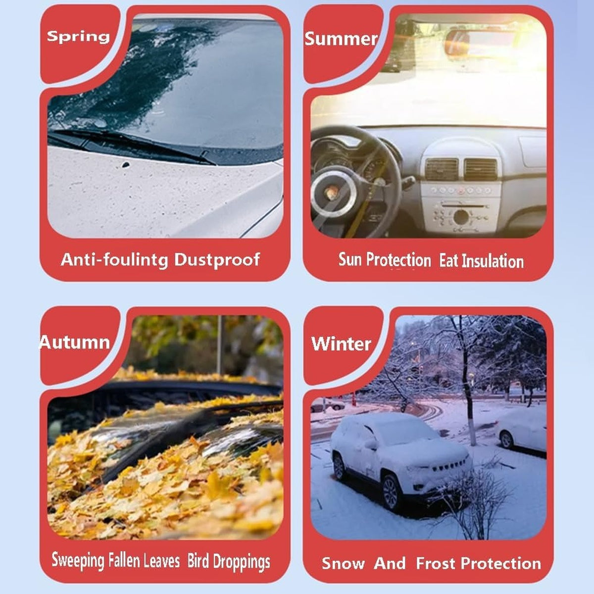 Thickened Snow And Frost Protection Car Windshield Cover