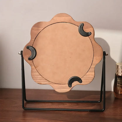 Elegant Rotatable Desktop Makeup Mirror – Neoclassical Design 14815609028934-1