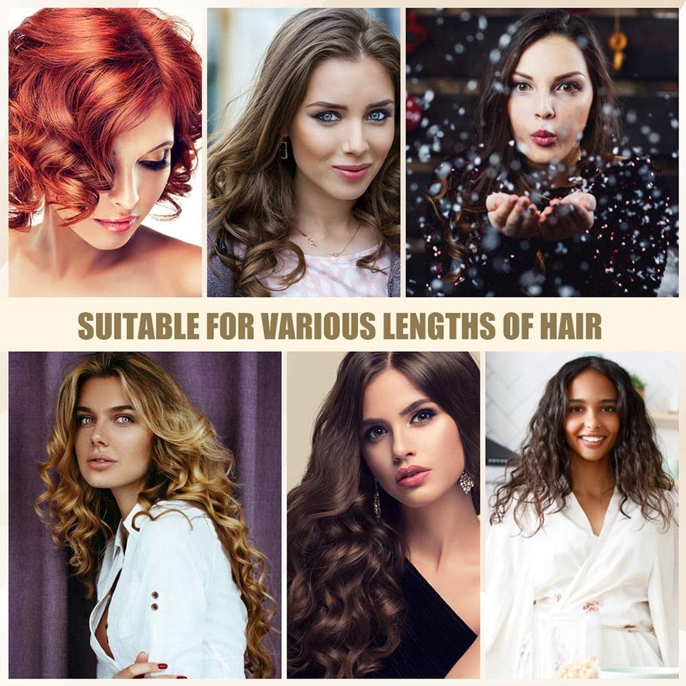 Professional Hair Curling Wand Barrel Styling Salon Beauty Tool 11571530039564-1