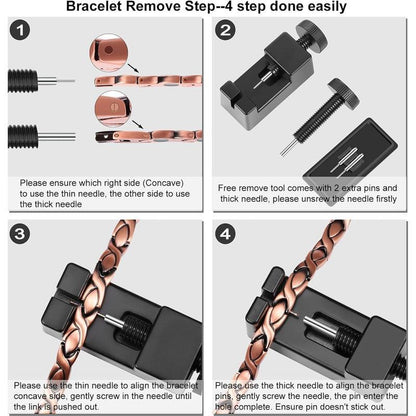 Pure Copper Magnetic Therapy Bracelet For Men'S Health 12044082315582-1