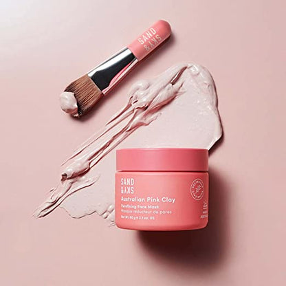 RoseGlow Pink Clay Mask Brightening Skin and Refining Pores Naturally 15003553792326-1