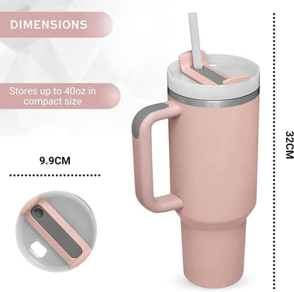 Vacuum Insulated Stainless Steel Travel Tumbler 40Oz Rotating Lid 8624992845981-1