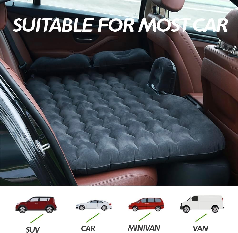 Inflatable Car Mattress Backseat Pillows Portable Durable Waterproof Comfortable 8569294749853-1