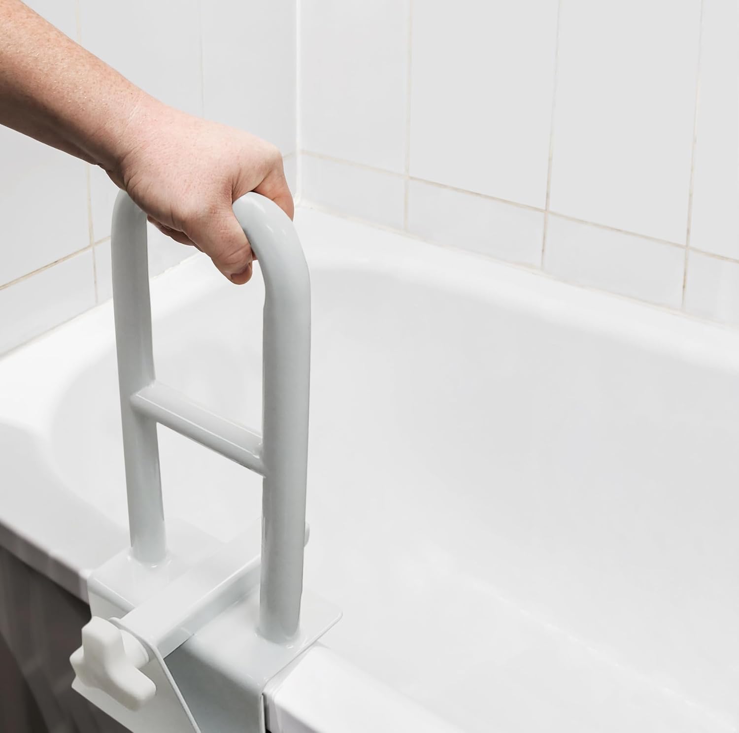 Bathtub Safety Grab Bar For Seniors & Mobility Support – Drill, Secure Bathroom Handle 10109942038806-1