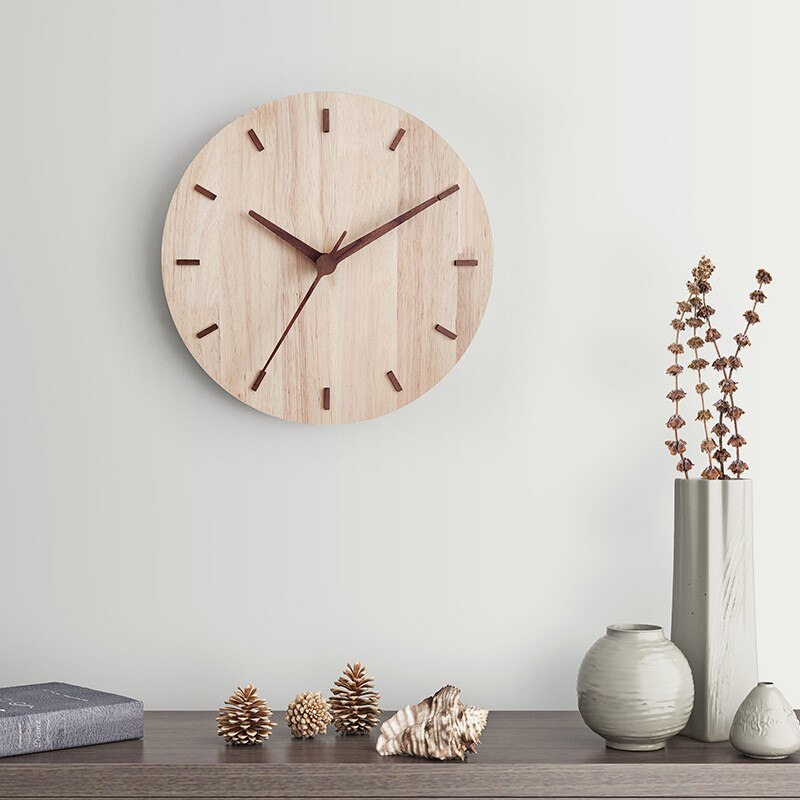 Simple Elegance Wooden Wall Clock 9525965979950-1