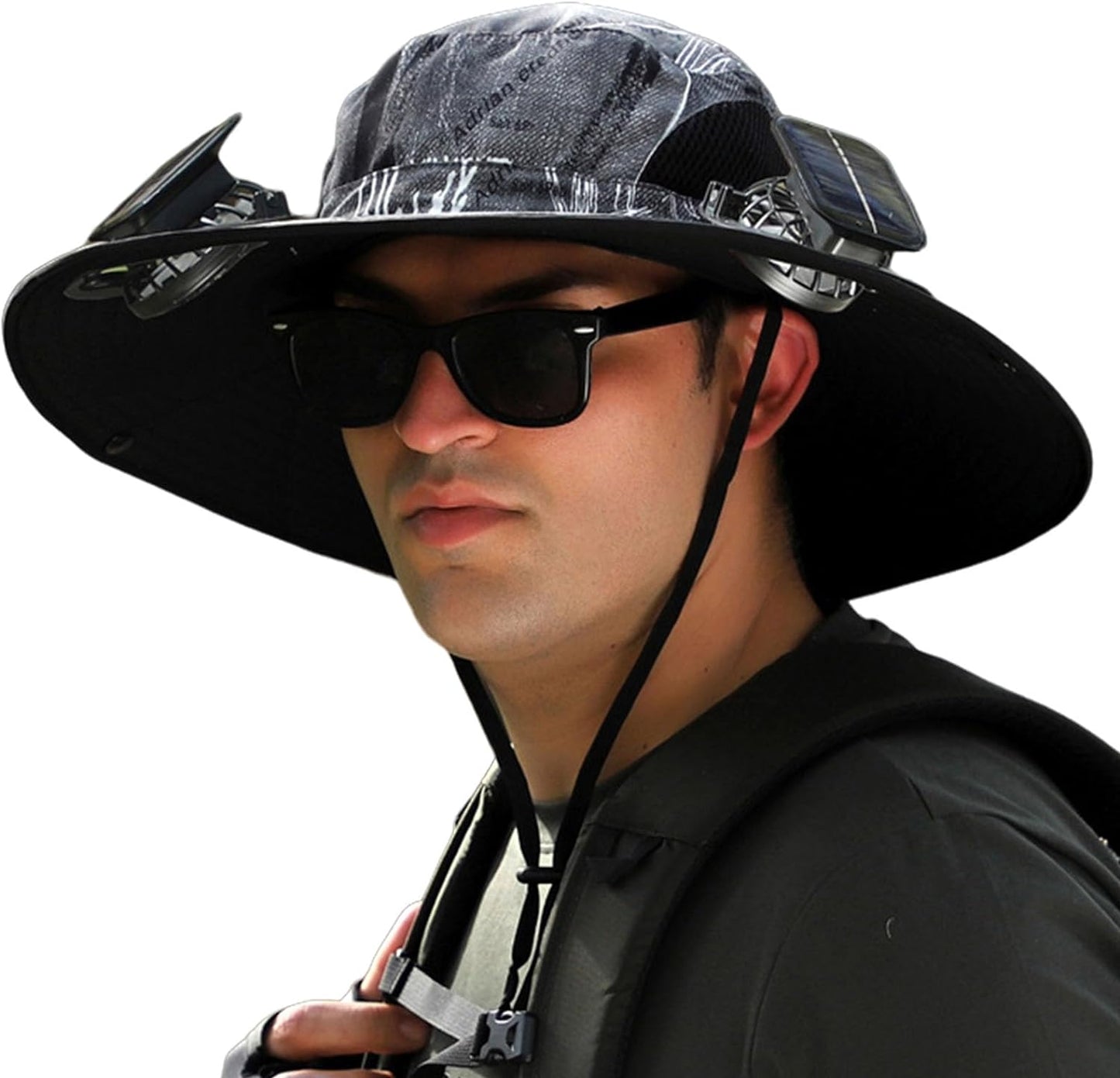 Solar Powered Cooling Hat With Dual Fans And Usb Charging 14996122796358-1