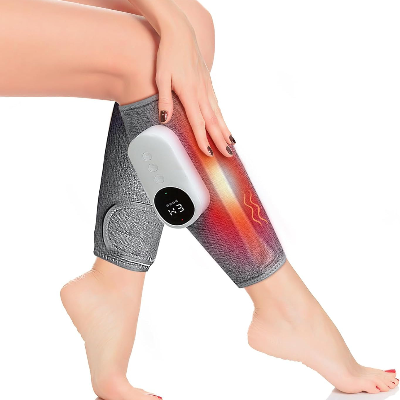 Aeroflux Cordless Leg & Calf Massager With Heat – Air Compression Therapy, Modes, Rechargeable Design 15426142437756-1