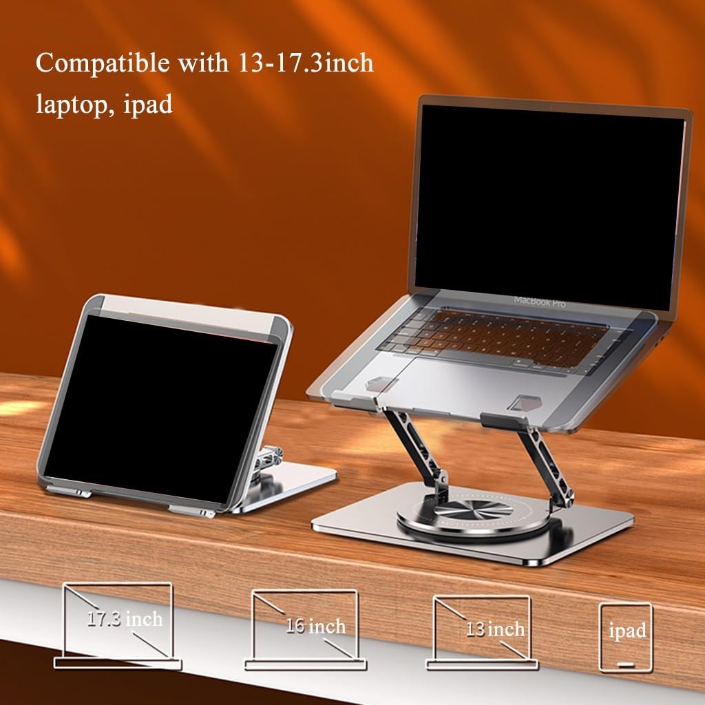 Rotating Laptop Stand Adjustable Height Angle Ergonomic Heat Dissipation 8634494714013-1